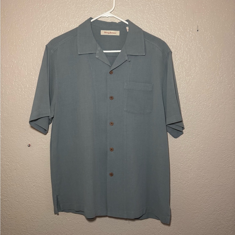 Tommy Bahama Slate Blue Casual Button Down Shirt